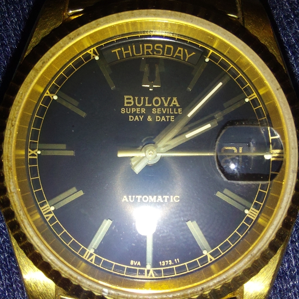 Bulova Super Seville day and date watch.